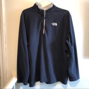 Men’s XXL North Face fleece 3/4 zip pullover grey